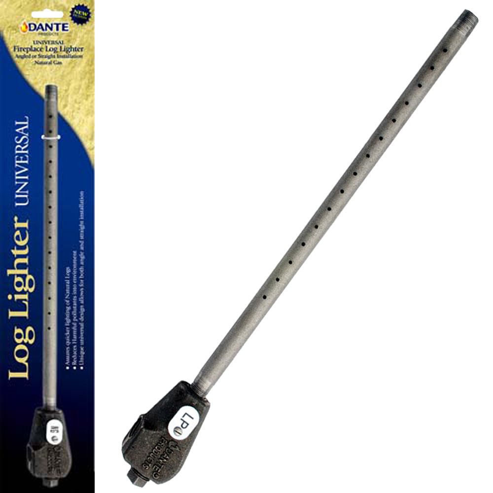 Dante Blue Flame Universal Straight Log Lighter for Fireplace - Propane Gas Fire Starter Tool for Wood Burning, Campfires & Outdoor Fire Pits