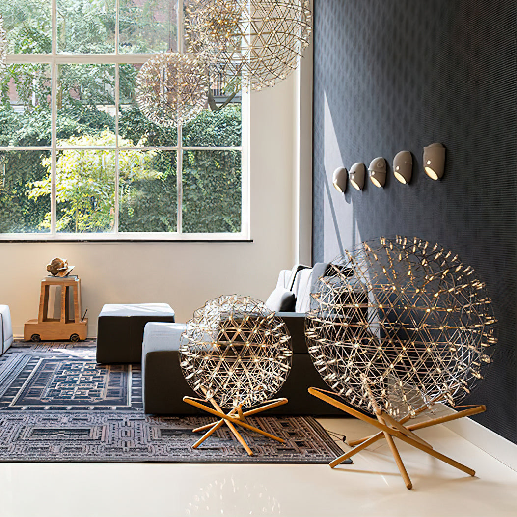 Menzel Modern Firework Floor Lamp - Stylish LED Standing Light for Living Room, Bedroom, or Office Decor