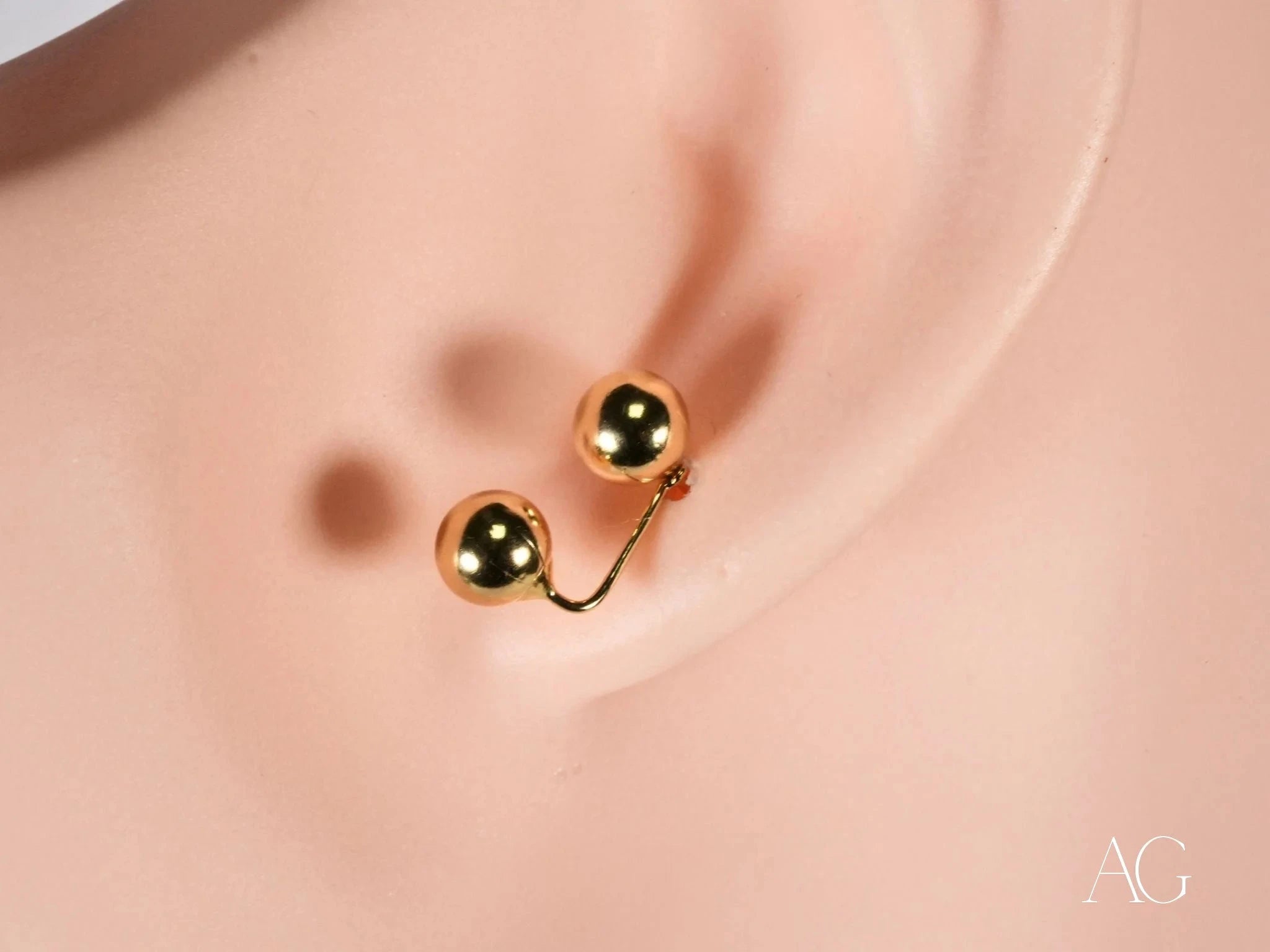 Double Ball Earrings – Modern & Elegant Dangle Earrings for Women | Perfect for Parties, Weddings & Everyday Wear