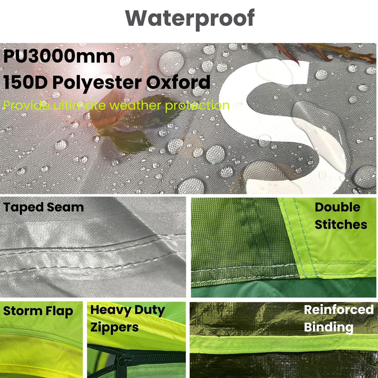 Savvycraft Waterproof Truck Tent for Full & Mid Size Trucks - P3000mm 2-Person Double Layer Camping Tent with Expandable Awning, Rainfly & Storage Bag (Fits Short/Long Beds) - Perfect for Road Trips, Camping Adventures & Outdoor Getaways