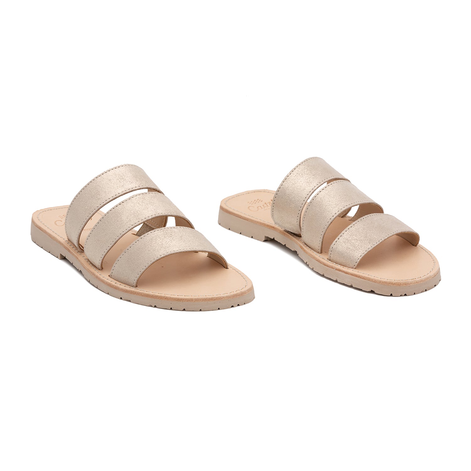 Open Toe Menorcan Three Strap Sandals for Women - Comfortable Leather Summer Beach Shoes | A Rueda 273 | Perfect for Vacation, Walking & Casual Outings