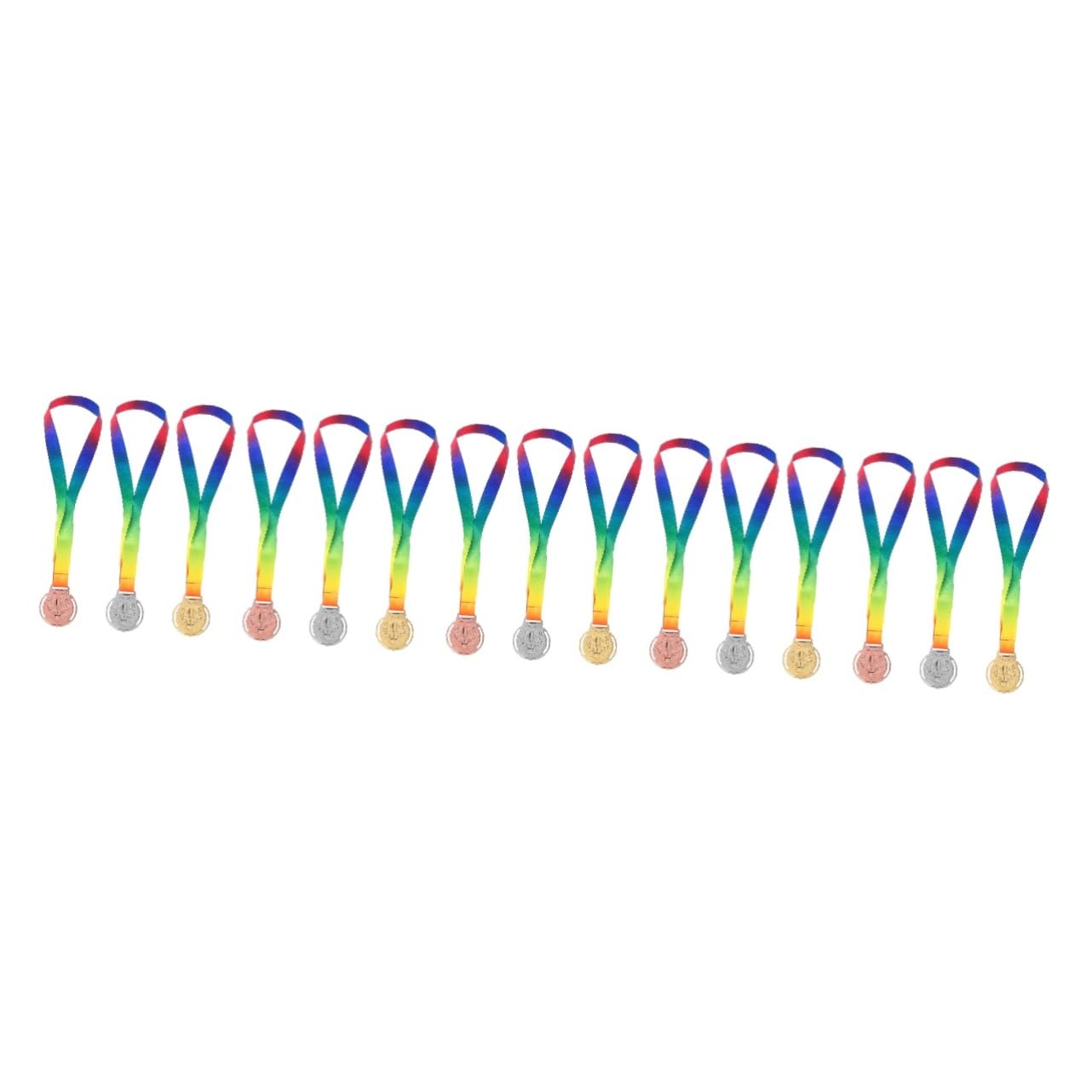 BCOATH 15 Pcs Gold Trophy Medals - Zinc Alloy Sports Awards for Competitions, Parties & Rewards - Perfect for School Events, Sports Tournaments & Achievement Celebrations