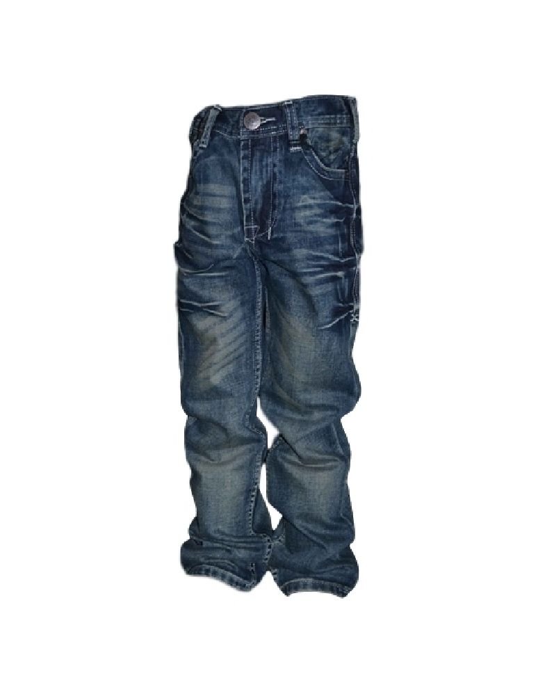 Western Denim Jeans for Boys - Bootcut Style with Medium Wash - Durable & Comfortable for School, Play and Outdoor Adventures
