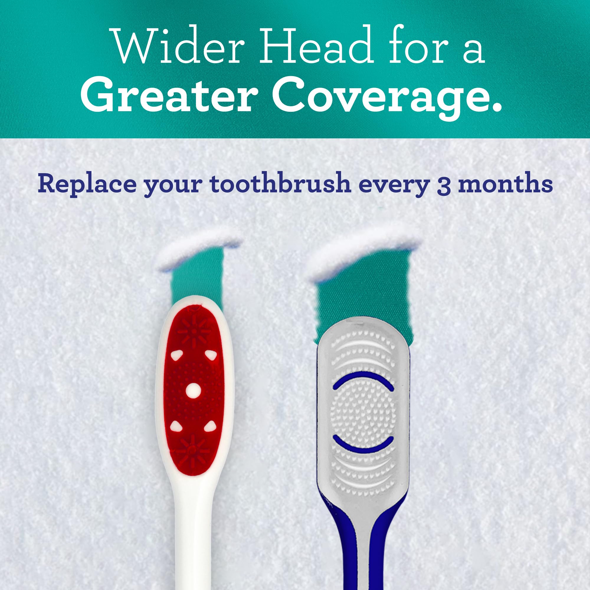 GuruNanda Gentle Giant Toothbrush with Dual Action Flossing Spiral Bristles - Ergonomic Non-Slip Grip for Effective Teeth Whitening - BPA Free (4 Pack) - Perfect for Travel, Home & Office Use