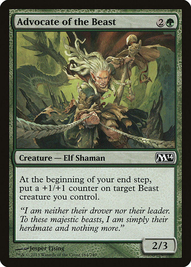 Magic 2014 Advocate of the Beast MTG Card - Collectible Trading Card Game for Deck Building & Strategy Play | Perfect for MTG Tournaments & Casual Gaming