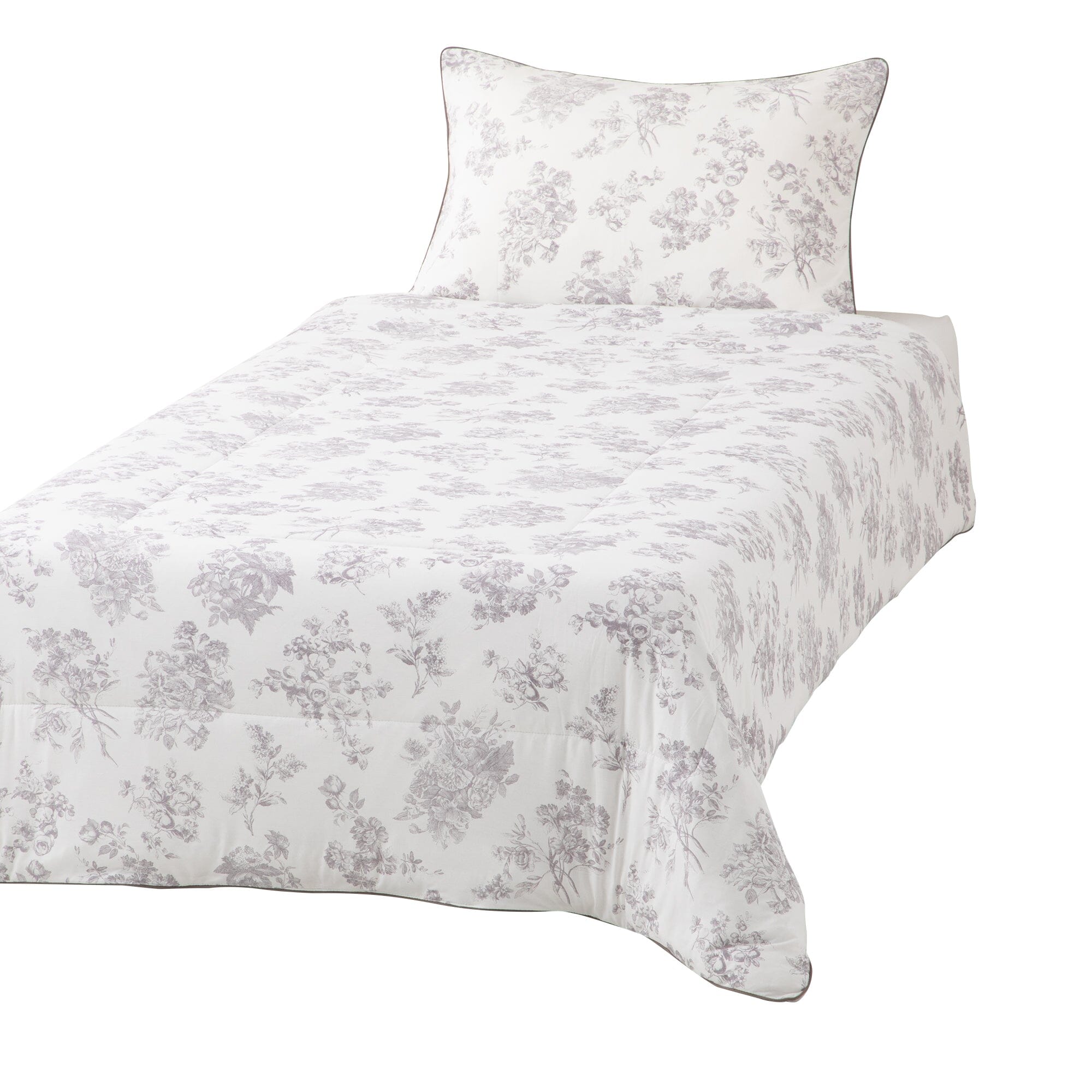 Fuwaro Cooling Quilt - Classic Floral Design Double Bed Size | Lightweight & Breathable Summer Comforter for Hot Sleepers | Perfect for Bedroom, Guest Room & Dormitory