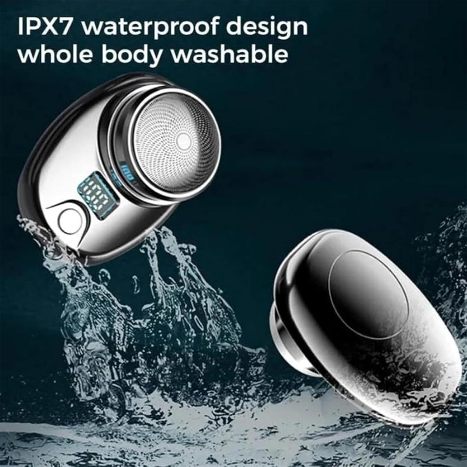 Berbiget Mini Portable Electric Shaver - Rechargeable & Waterproof Compact Trimmer for Men & Women | Perfect for Travel, Gym & On-the-Go Grooming