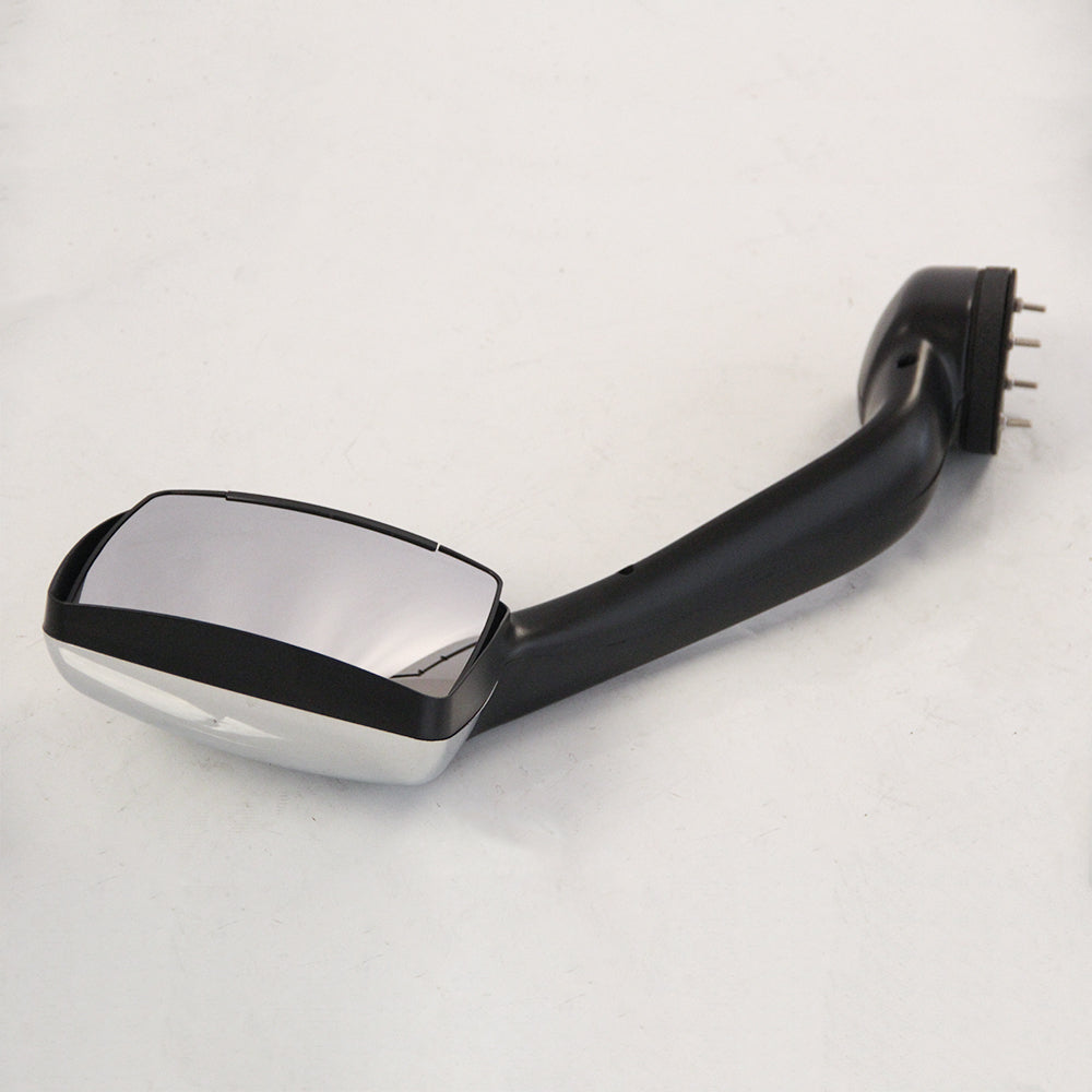 Chrome Hood Mirrors Pair for Kenworth T680 & Peterbilt 579/587 with Mounting Kit - Left & Right Side Truck Accessories for Enhanced Visibility & Safety