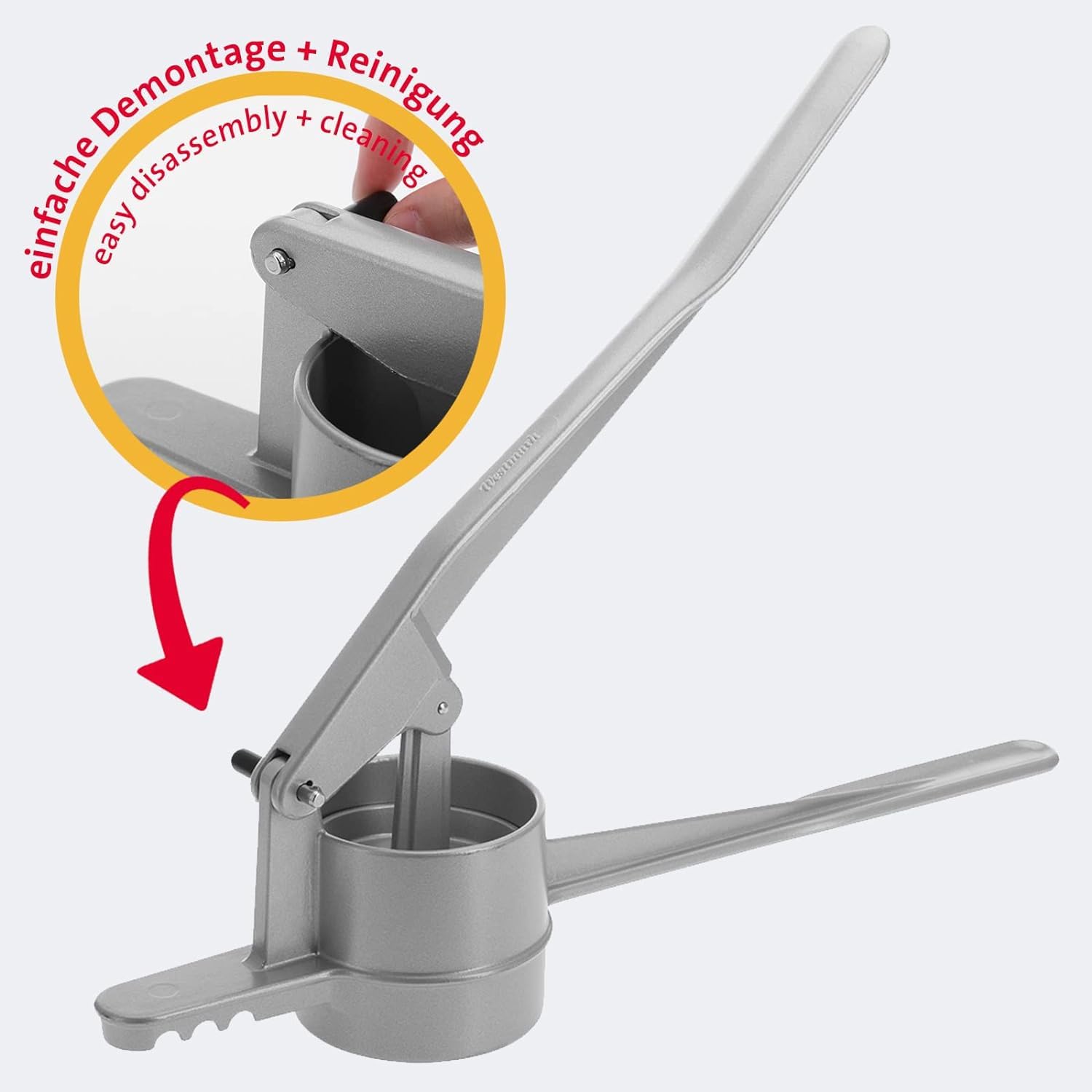 Westmark Spaetzle Maker - Classic Round Noodle Press for German Dumplings | Perfect for Homemade Spaetzle, Knöpfle & Egg Noodles | Great for Traditional German Cooking & European Cuisine