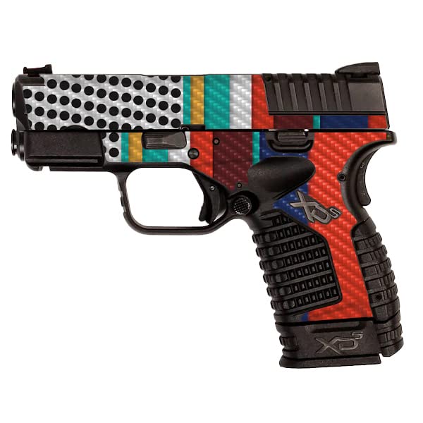 Premium Carbon Fiber Skin for Springfield XDS 3.3 - Protective & Durable Textured Finish | Easy to Apply & Remove | Made in USA | Perfect for Gun Protection & Customization