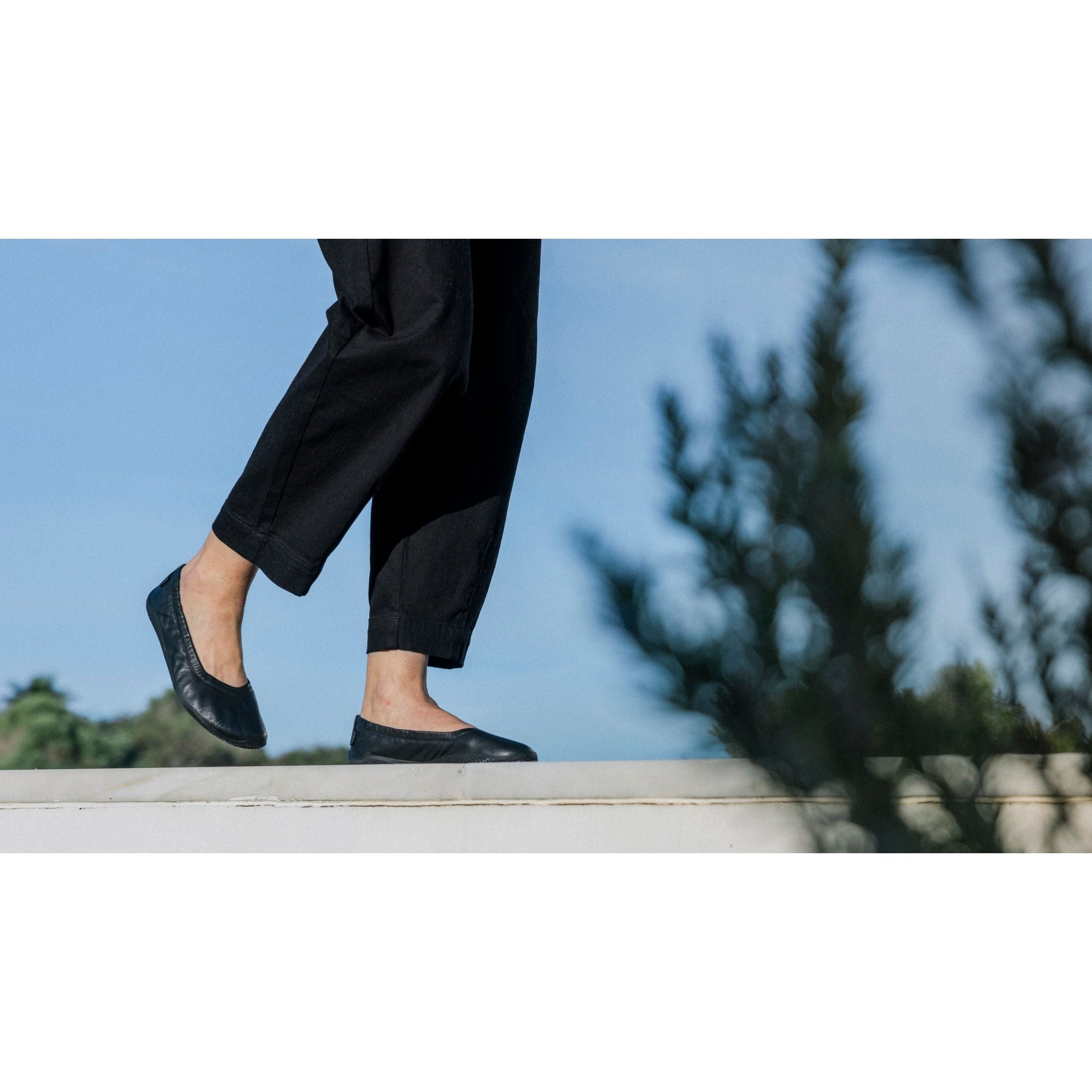 Vivobarefoot Women's Asana Yin Leather Ballerina Shoes - Minimalist Barefoot Style for Yoga, Pilates & Everyday Comfort