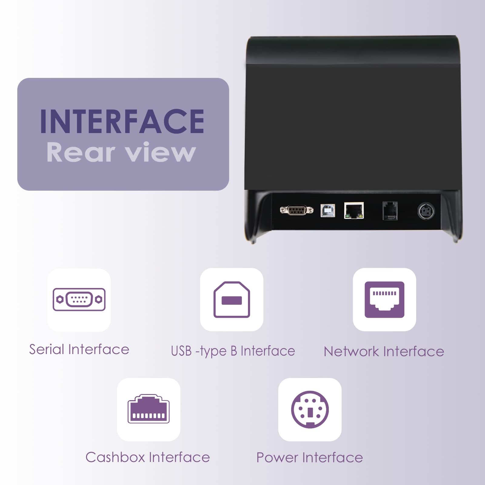 NUCOUN VC-7 Mixed Denomination Bill Counter Machine with VCP-80 80mm Thermal Receipt Printer - High Speed Money Counting for Banks, Retail Stores & Cash Offices