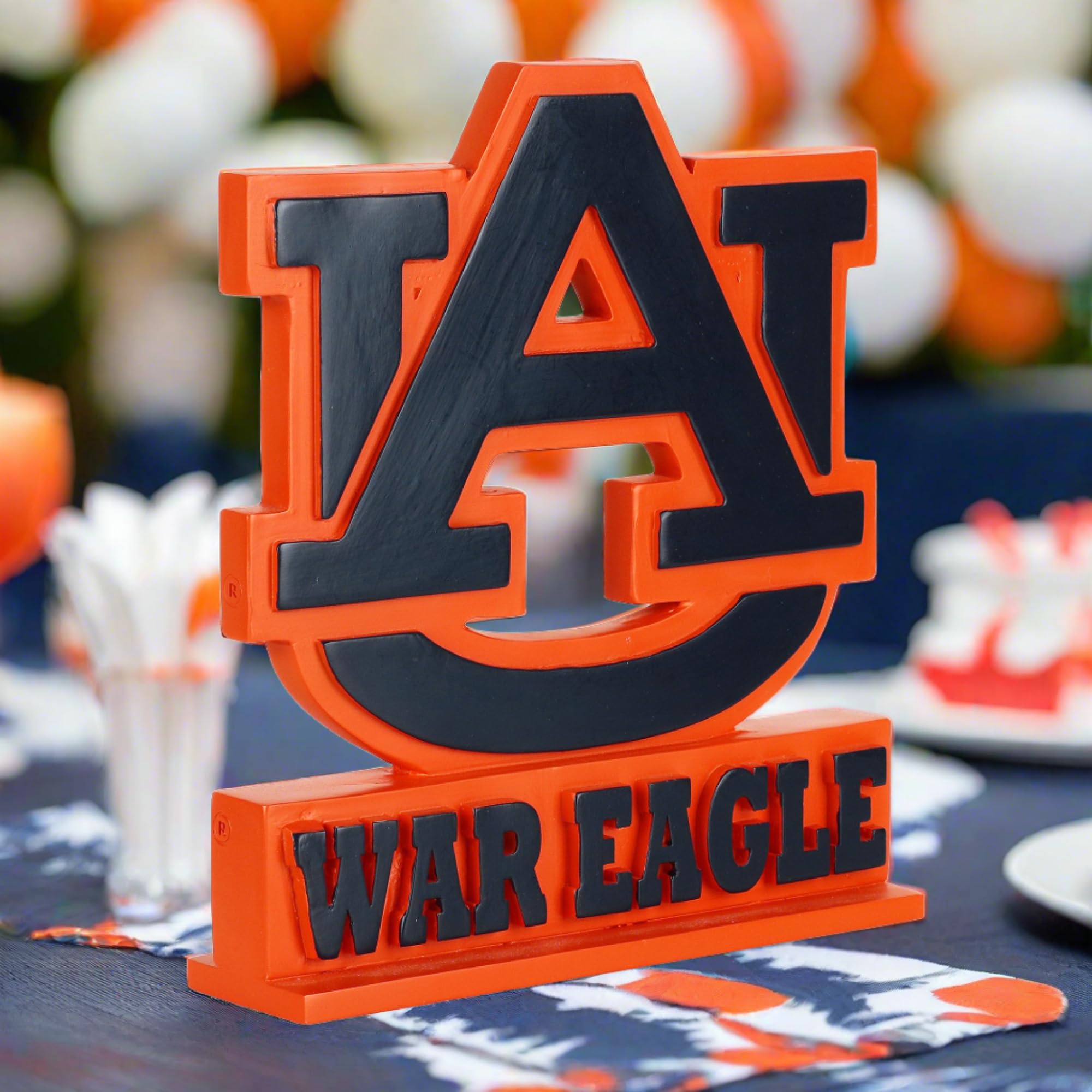 Auburn Tigers War Eagle Bronze College Desk Accessories - Perfect for Home Office Decor & Fan Gifts | NCAA Football Memorabilia & Game Day Display