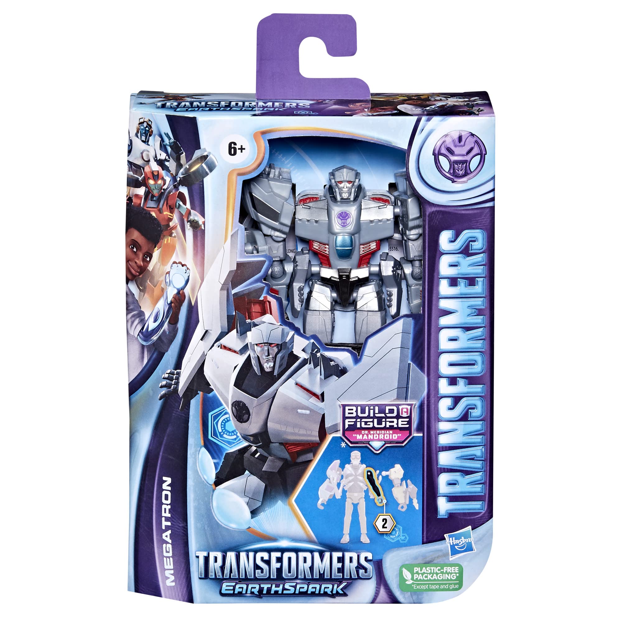 Transformers EarthSpark Deluxe Class Megatron 5-Inch Action Figure - Robot Toy for Kids Ages 6+ | Collectible, Battle Play, Gift for Boys & Girls | Perfect for Birthday, Christmas & Role-Playing Games