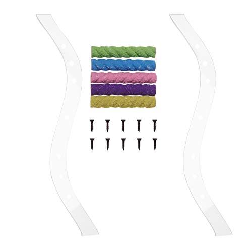 Colorful Acrylic Pet Climbing Ladder Toy - Interactive Hamster & Bird Climbing Game for Small Animals (Hamsters, Parrots, Budgies, Cockatiels) - Fun Exercise & Playtime Activity for Cages & Play Areas