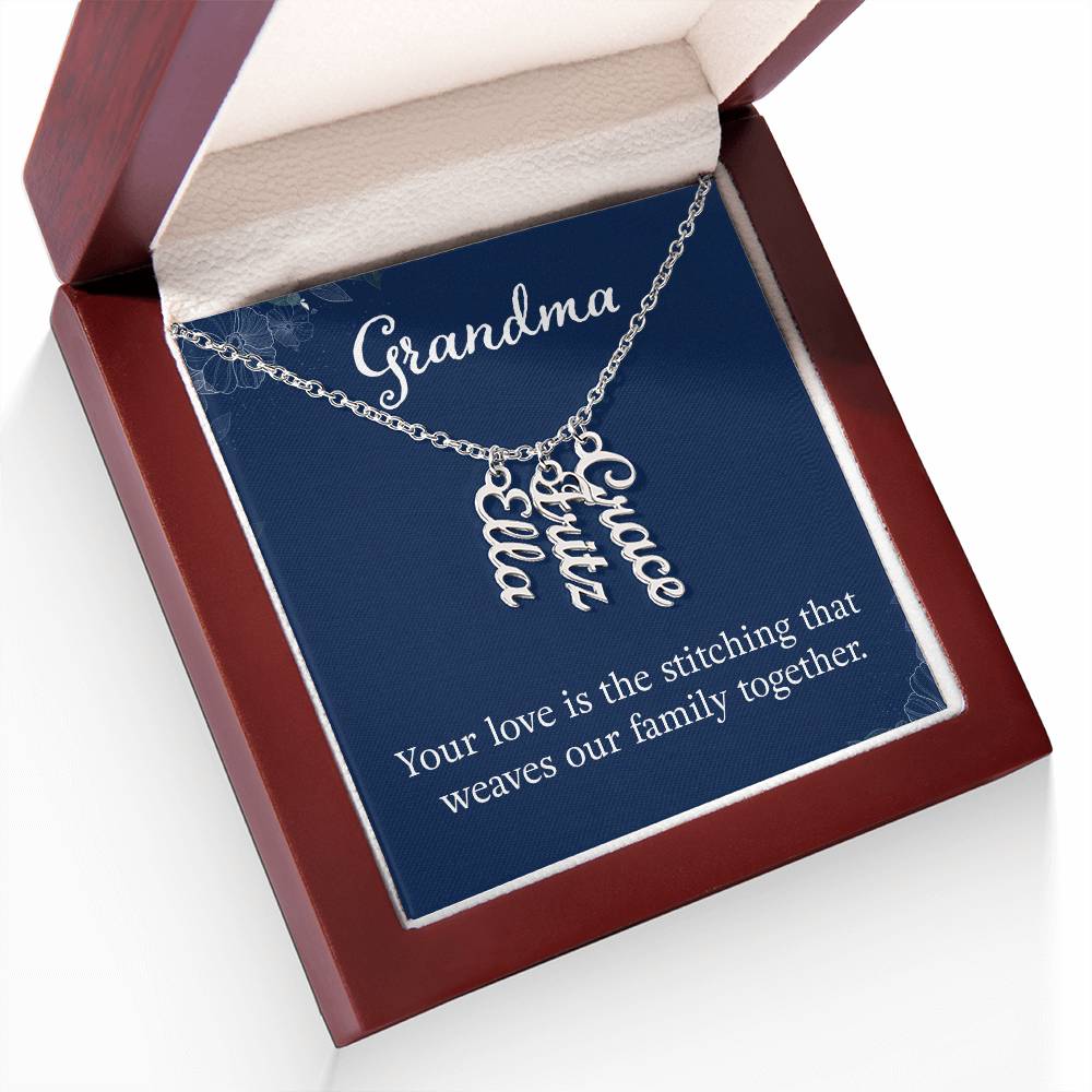 Personalized Grandkids Name Necklace - Custom Engraved Grandma Gift for Birthday, Mother's Day & Anniversary - Perfect for Family Keepsakes & Special Occasions