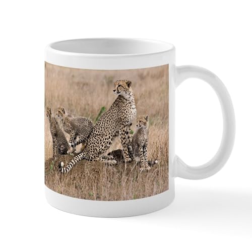 White - Cheetah Family Mug