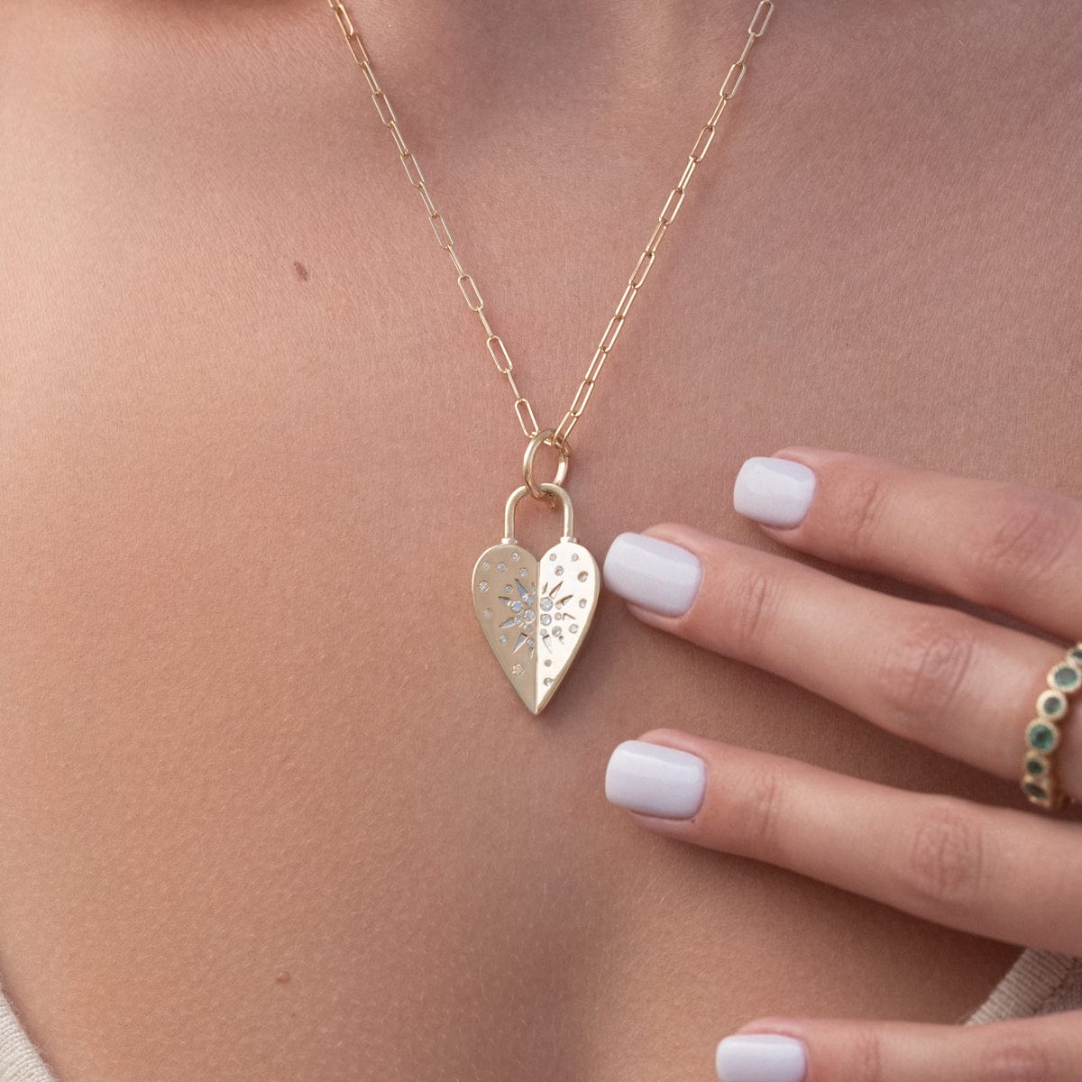 Love Explosion Heart Pendant Necklace - Romantic Gift for Her, Valentine's Day Jewelry - Perfect for Anniversaries, Date Nights & Special Occasions