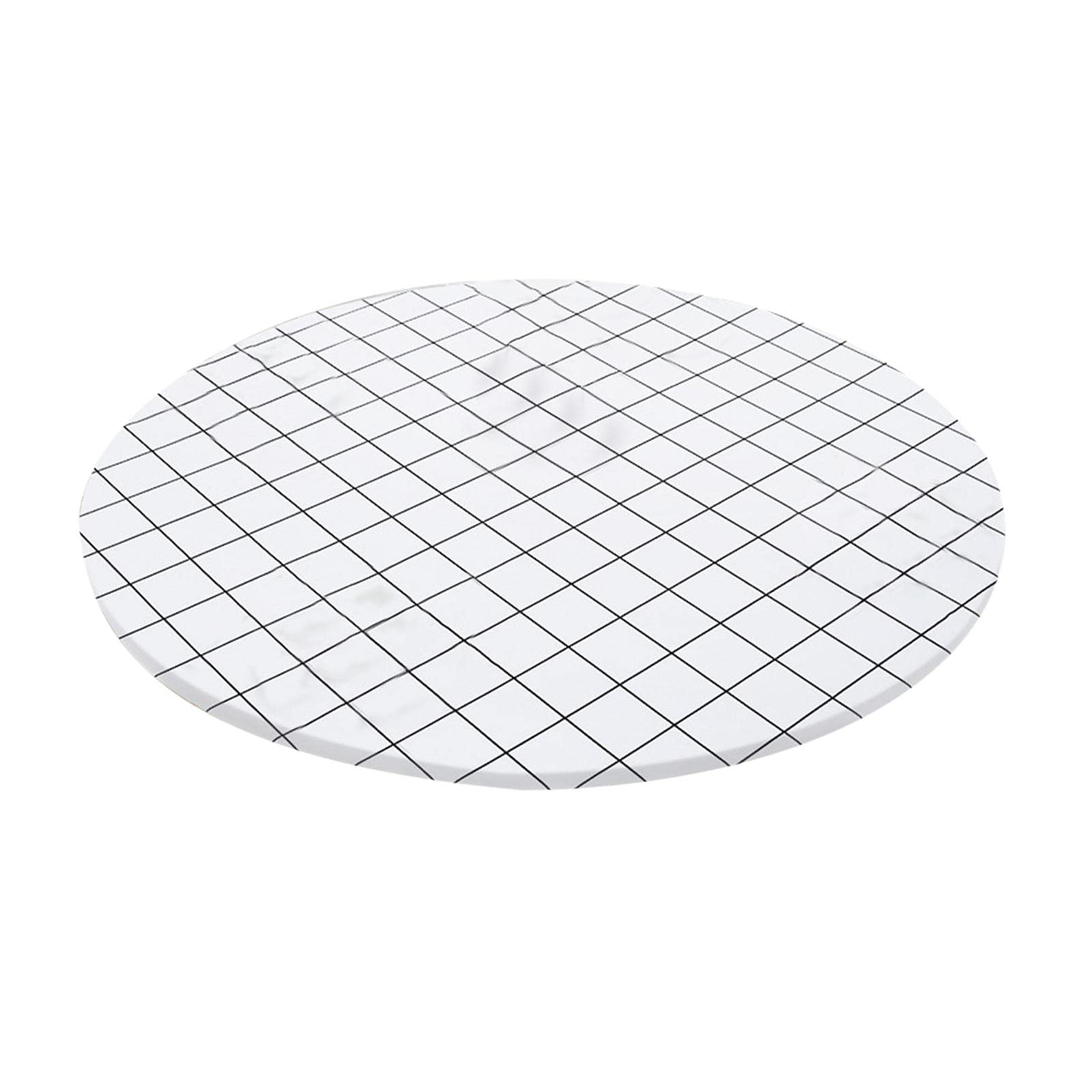 Premium Fitted Tablecloth 80cm - White Elastic Dining Table Cover for Dust Protection | Perfect for Dinner Parties, Weddings & Home Decor