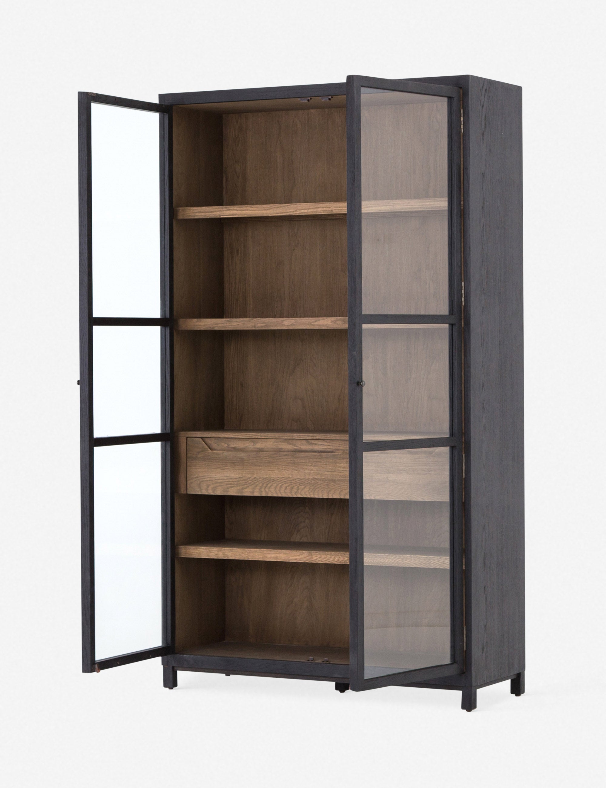 Stylish Carly Curio Cabinet - Glass Display Case for Collectibles & Home Decor - Perfect for Living Room, Dining Room, or Office Showcase