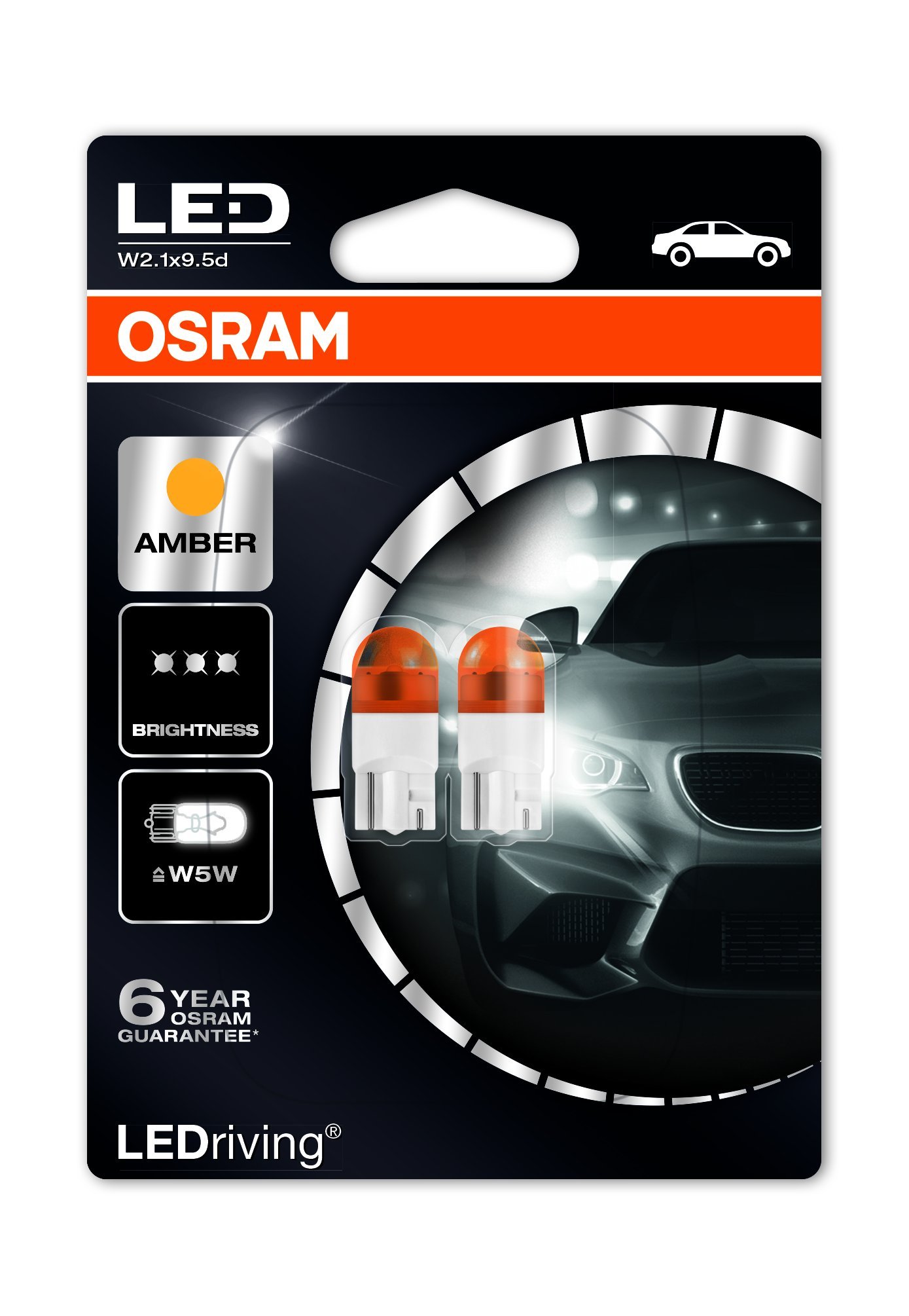 Osram 2825YE-02B LEDriving LED Retrofit Amber Interior Lights - 2000K Warm Yellow for Car, Truck, RV & Boat Interior Lighting - Easy Installation, Energy Efficient Bulbs