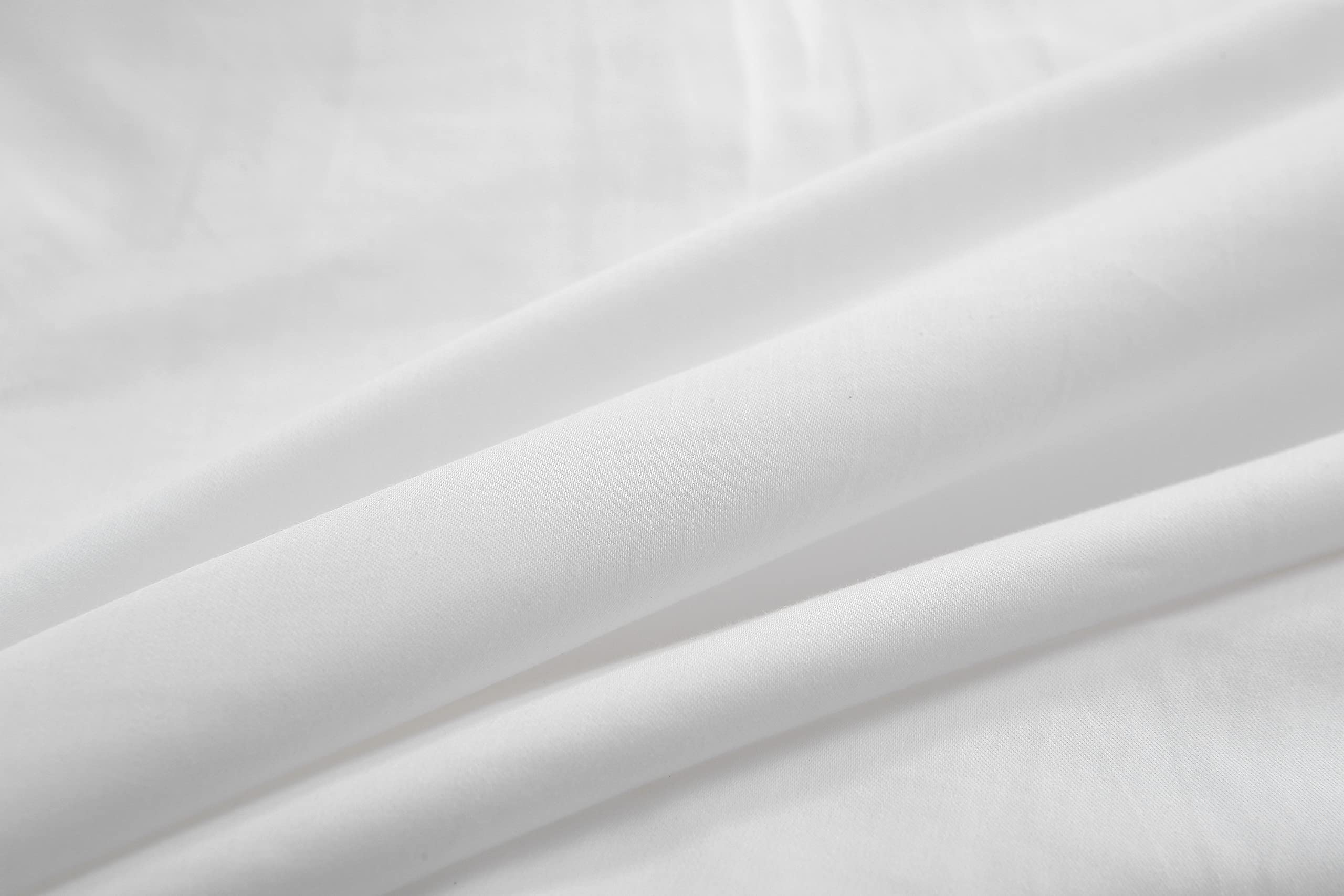White Ruffles Pillow Shams Queen Size - 2 Pack 30x20 Inch Pure Cotton Ruffled Pillowcases & Covers for Bedroom Decor, Sofa Throw Pillows - Soft Luxury Bedding Accent for Master Bedroom, Guest Room or Living Room