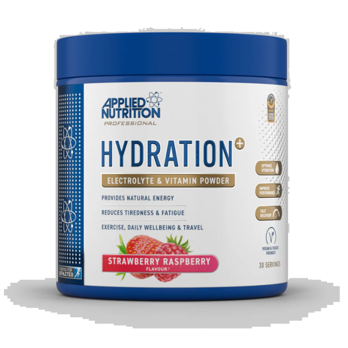 Applied Nutrition Hydration+ Electrolyte Powder 240g - Rapid Hydration for Athletes, Workouts & Outdoor Activities | Sugar-Free Sports Drink Mix with Essential Minerals