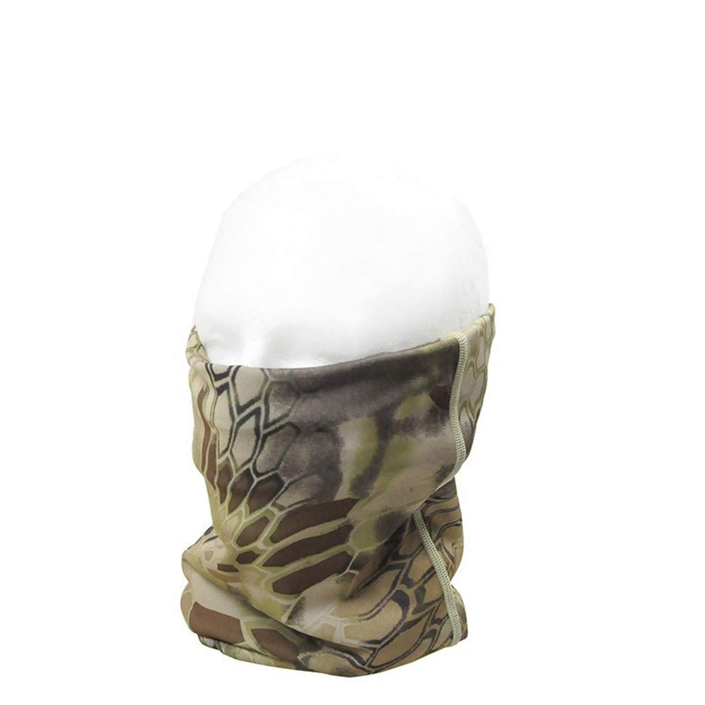 Tactical Airsoft Face Mask & Neck Scarf - Outdoor Shooting Protection Gear, Cycling Balaclava, Camouflage Neckerchief for Airsoft, Paintball, Hunting & Tactical Sports