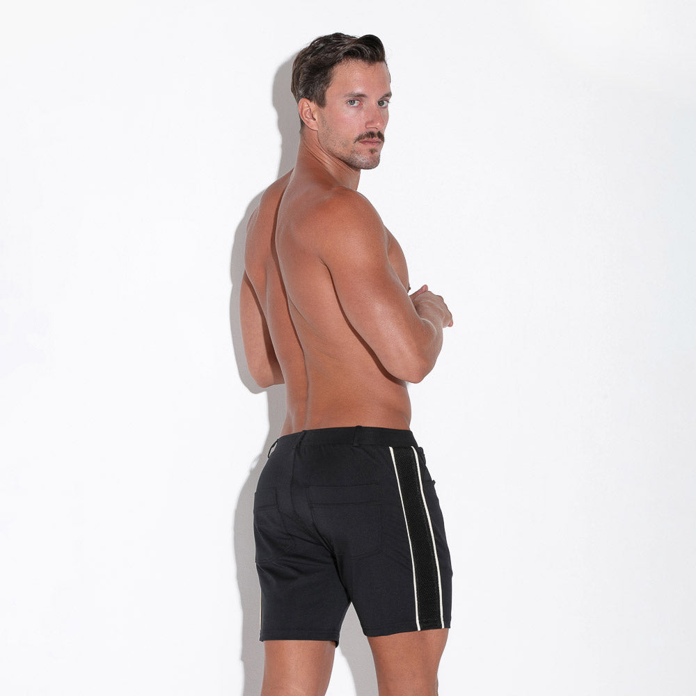 Code 22 Downtown 7 Short 9933 Black - Stylish Casual Shorts for Men | Perfect for Summer Outings, Beach Trips & Streetwear Fashion
