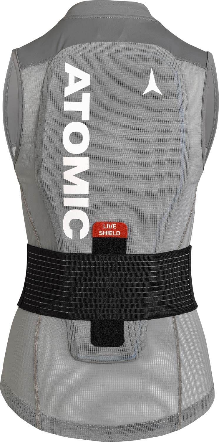 Salomon Atomic Women's Body Protection Vest - Lightweight & Breathable Safety Gear for Outdoor Sports (Grey, XS) - Perfect for Skiing, Snowboarding & Mountain Climbing