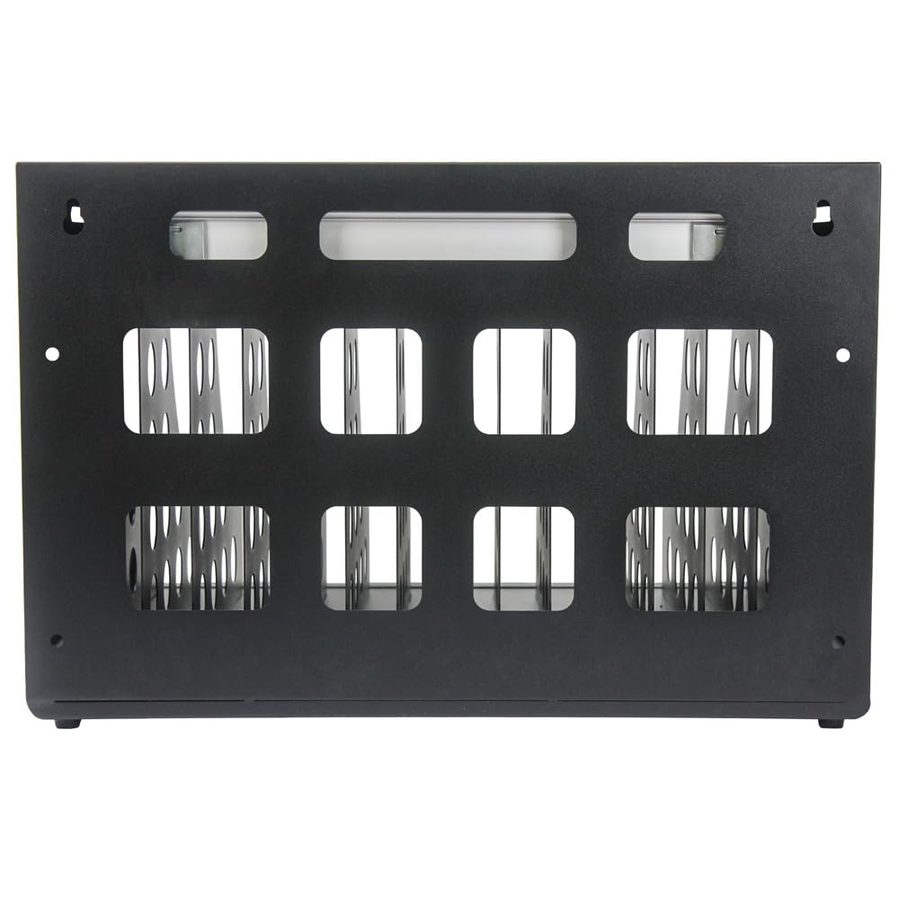 Anwick 16 Bay Charging Station Cabinet - Portable Tabletop Charging & Storage Organizer for iPads, Chromebooks, Laptops (Up to 14 Inch) - Perfect for Schools, Offices & Libraries (Black)