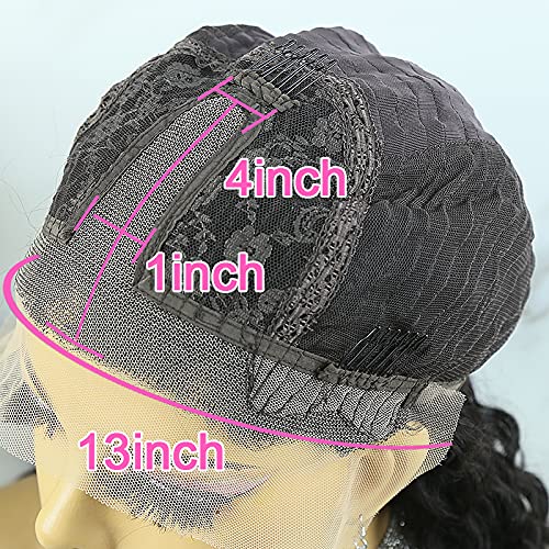13x4x1 T Part Lace Front Wig Human Hair 1B/99J Ombre - 20 Inch Straight Wigs for Black Women with Baby Hair & 130% Density | Highlight Lace Front Wigs for Daily Wear, Parties & Special Occasions