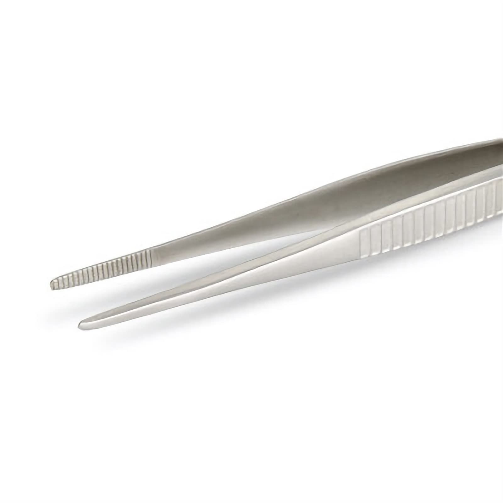Premium 304 Stainless Steel Anti-Slip Round Tooth Tweezers - Thickened & Hardened Non-Magnetic Lab Tweezers for Electronics Repair, Jewelry Making, and Precision Crafting