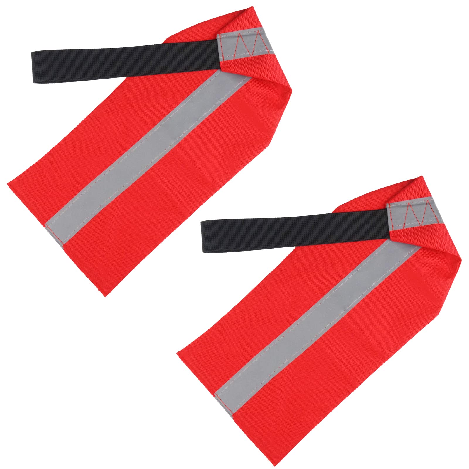 2 Pack Kayak Safety Warning Flags - High Visibility Reflective Paddle Flags for Canoe, Kayaking, Boating & Water Sports - Ideal for Outdoor Adventures & Emergency Signaling