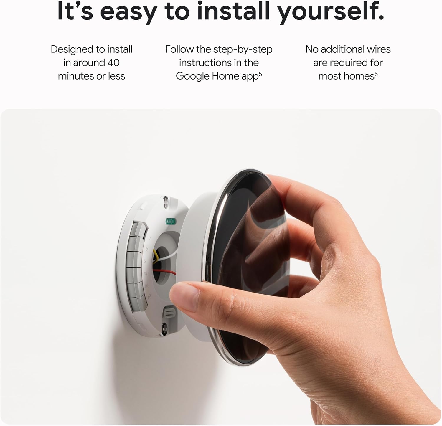 Google Nest Learning Thermostat 4th Generation (2024 Model) with Smart Temperature Sensor - Gold & Polished Silver (Renewed Like New) | Smart Home Automation & Energy Savings for Houses & Apartments