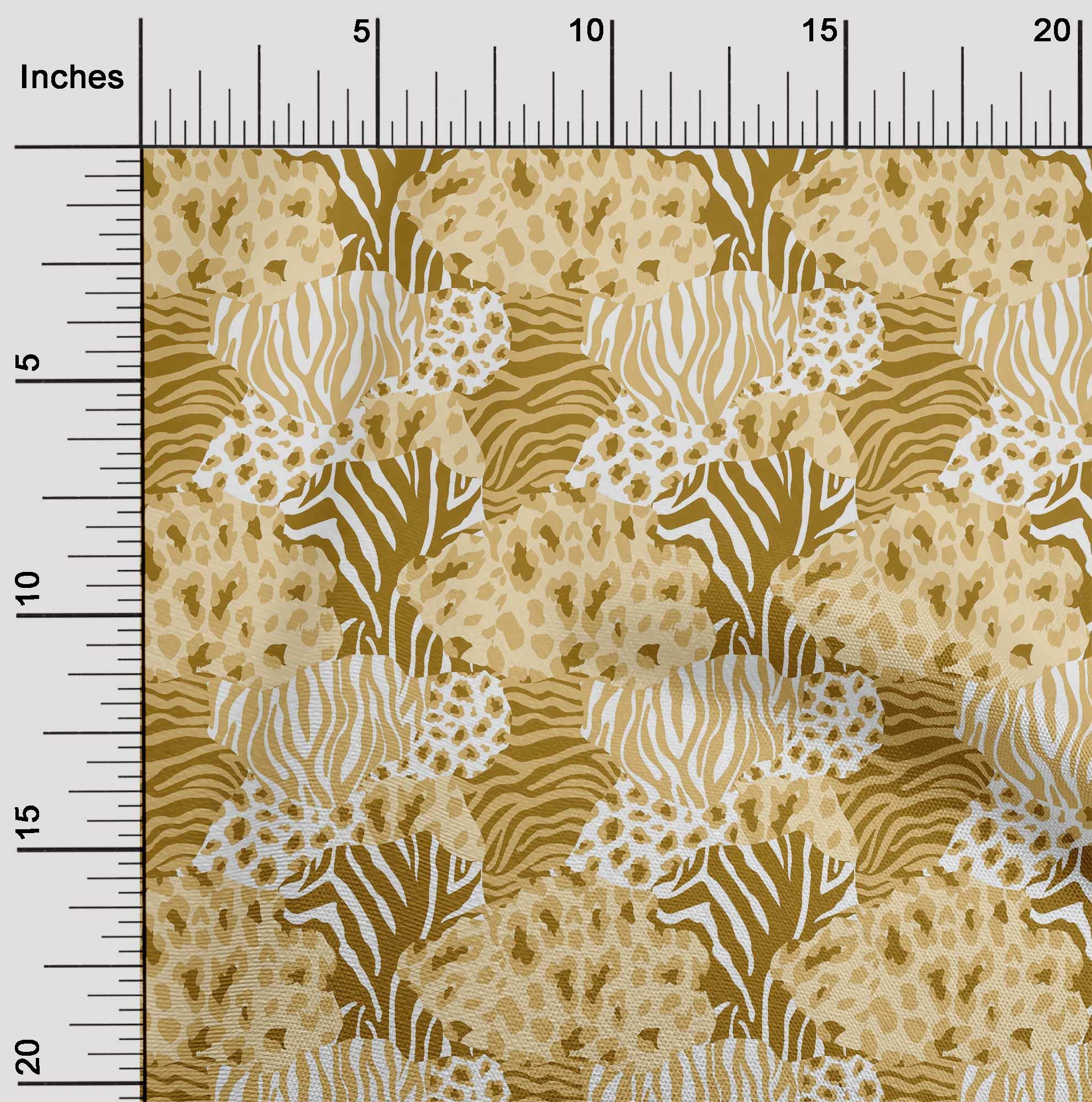 Premium Cotton Silk Blend Marzipan Print Fabric - 42 Inch Wide for DIY Clothing, Animal Costumes & Sewing Projects | Soft, Durable & Easy to Sew | Perfect for Dresses, Skirts, Home Decor & Crafting