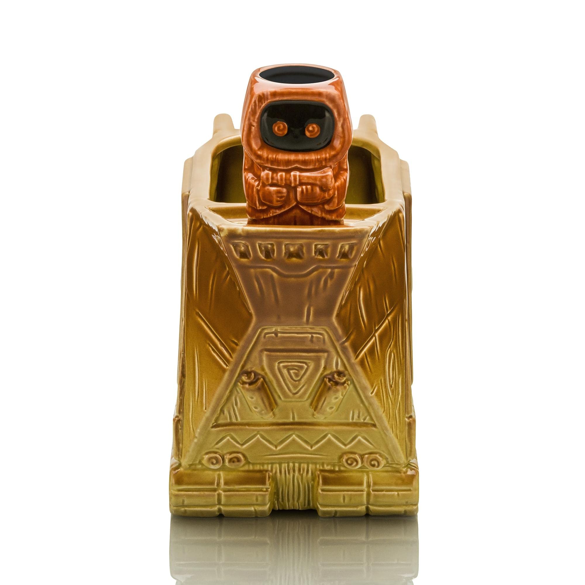 Geeki Tikis Star Wars Sandcrawler Punch Bowl Set with Jawa Mini Muglet - Cocktail Tumbler & Shot Glasses for Star Wars Themed Parties, Movie Nights & Collectibles