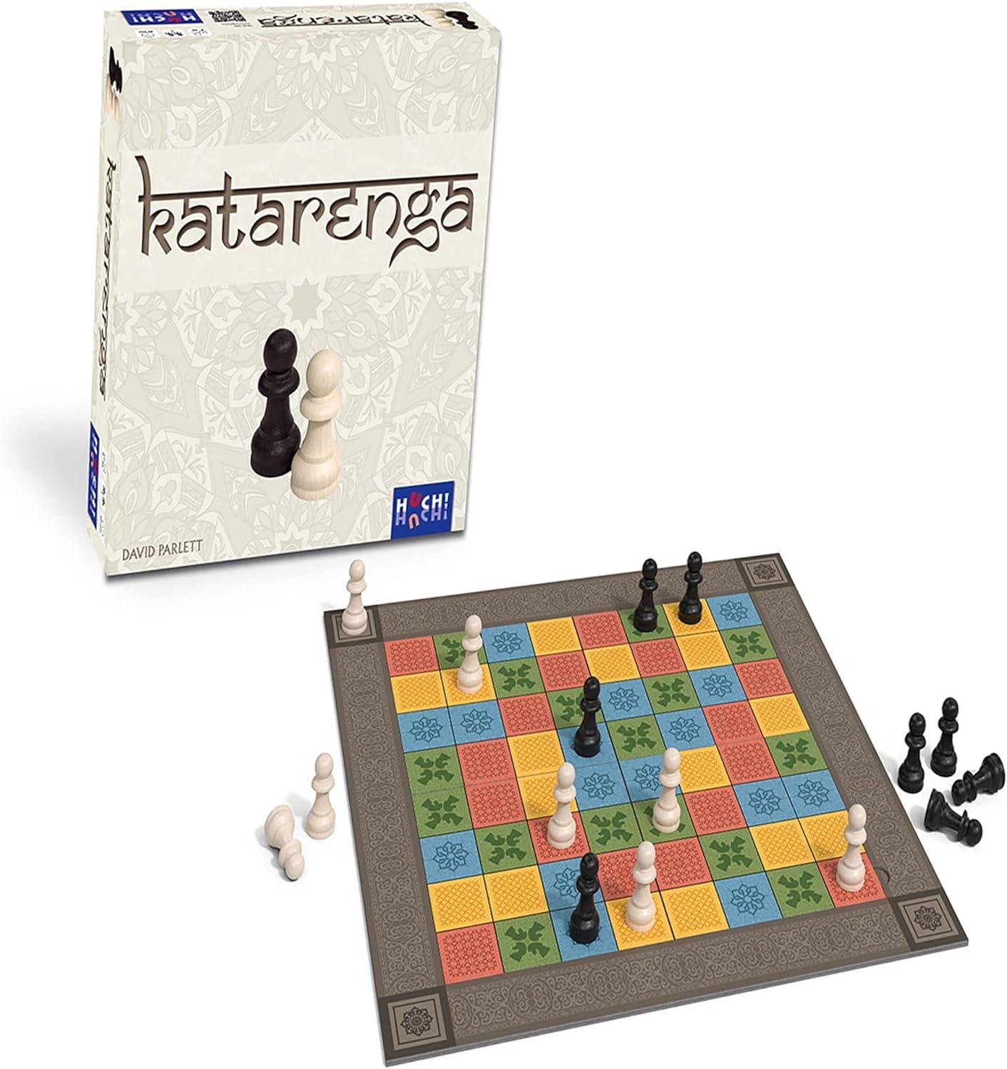 Katarenga Strategy Board Game for Kids & Adults - 2 Player Family Boardgame, Ages 8+, 20 Min Playtime, Colorful Educational Game - Perfect for Family Game Nights & Strategy Learning