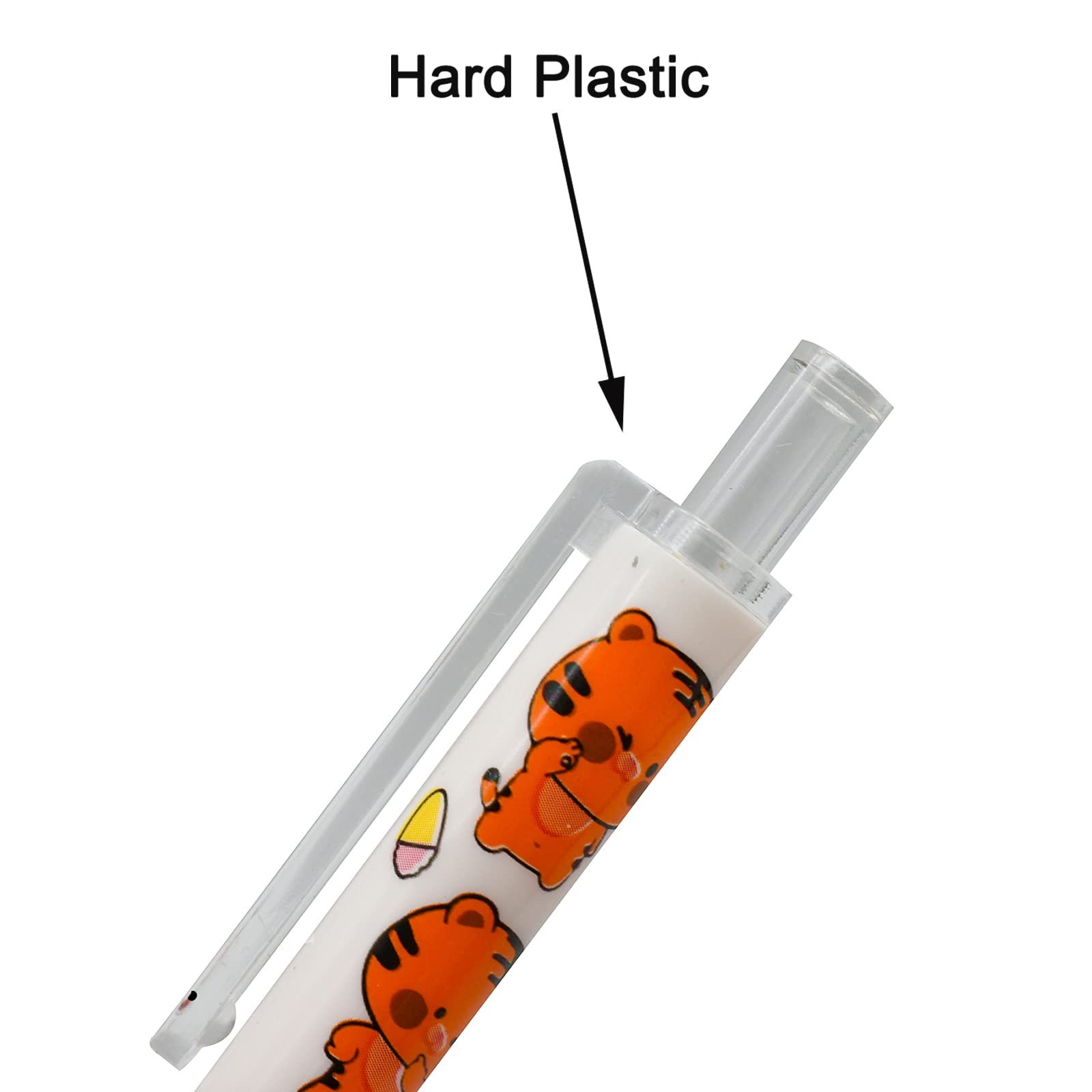 Maydahui 12 Pack Cute Cartoon Tiger Gel Pens - Retractable Black Ink Writing Pens for Kids, Boys, School, Office & Party Supplies - Perfect for Note Taking, Homework, Gift Giving & Art Projects