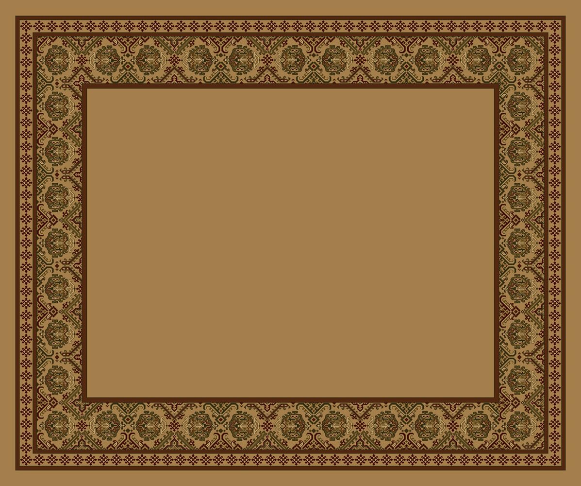 Turkoman Maize Round Rug 7'7