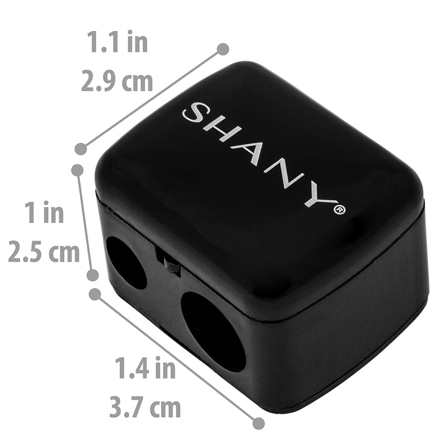 Professional Cosmetic Pencil Sharpener - Dual Hole for Eye & Lip Pencils - Perfect for Makeup Artists & Home Beauty Kits - Great for Travel & Salon Use