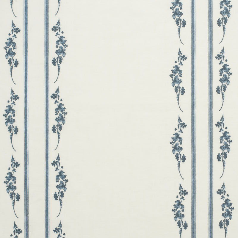 Trifolium Marchprint Linen Fabric - Midnight on Ivory Samples | Premium Home Decor & Upholstery Material for Curtains, Pillows & DIY Projects