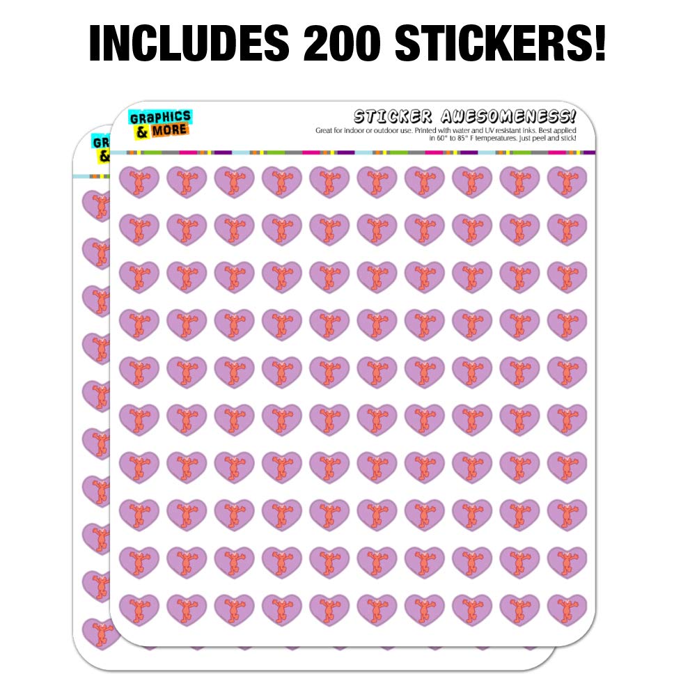 Sesame Street Elmo Distressed Heart Shaped Planner Stickers - Cute Scrapbook Decals for Journals, Calendars, DIY Crafts & School Projects (Pack of 50) - Perfect for Bullet Journaling, Scrapbooking & Gift Wrapping