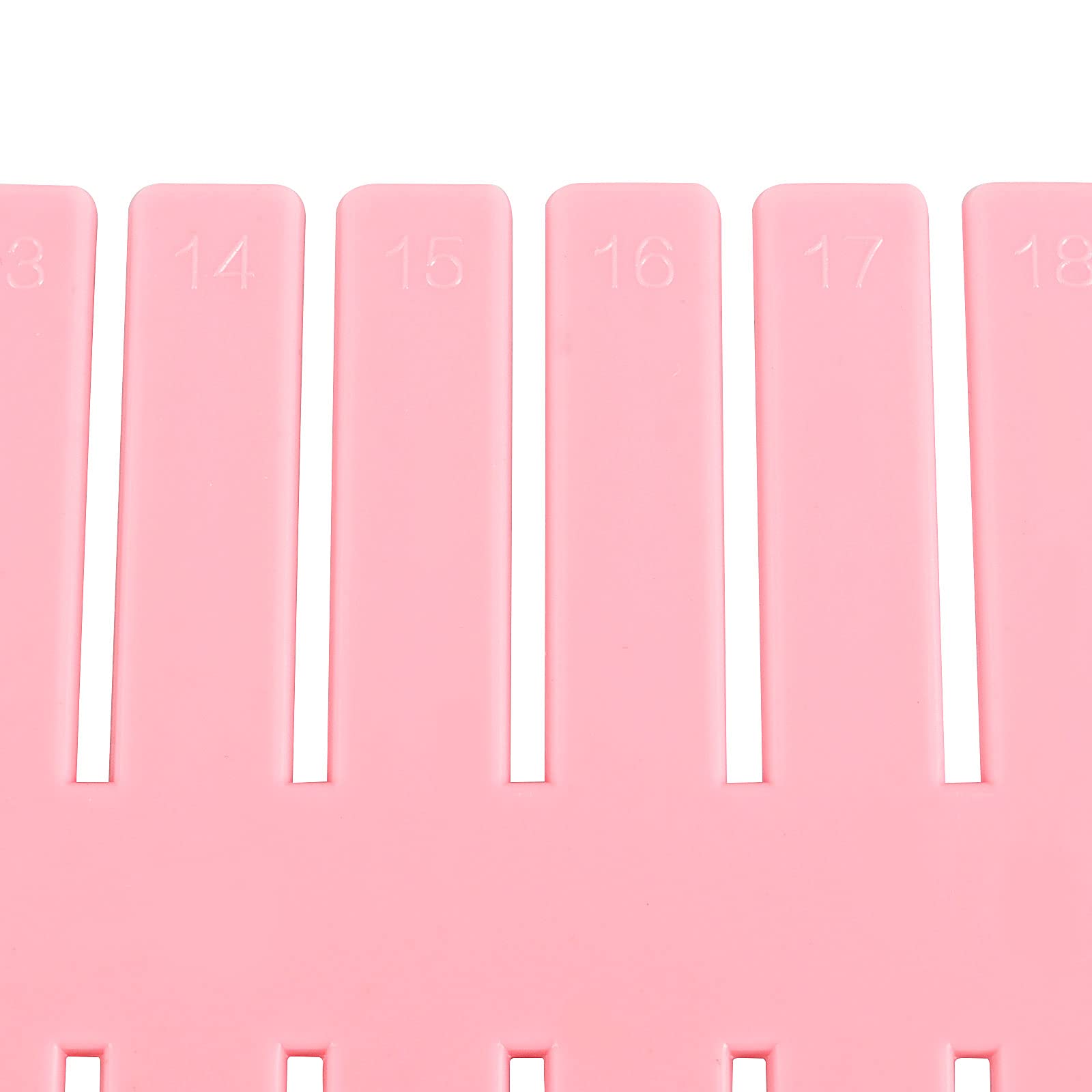 ZOENHOU 60-Pack Pink Drawer Dividers - Adjustable Plastic Organizers for Makeup, Kitchen & Office (12.6 x 2.76 Inch)