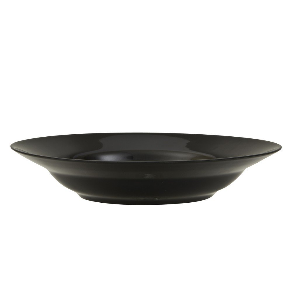 10-Piece Strawberry Street Black Rim Soup Bowls Set - 9 Inch & 10 Oz - Elegant Black Ceramic Bowls for Soup, Salad, Pasta & Dessert - Perfect for Dining, Entertaining & Restaurant Use