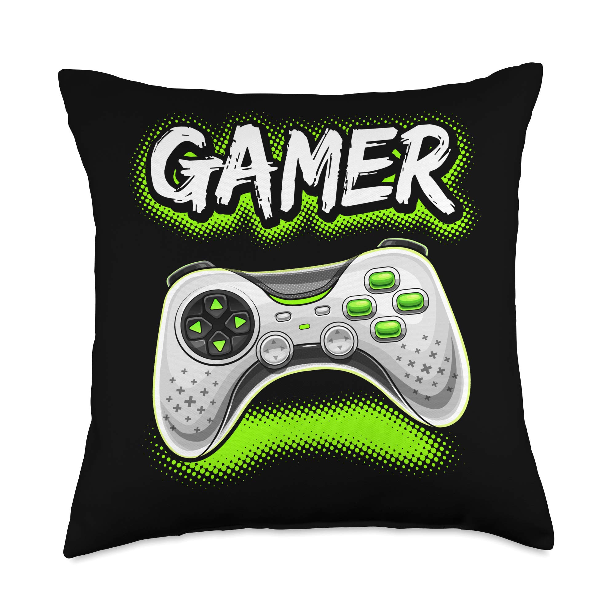 Best Video Game Controller Throw Pillow - Cool Gamer Room Decor for Boys & Girls - Perfect Gift for Gamers - Ideal for Gaming Rooms, Bedrooms & Couches