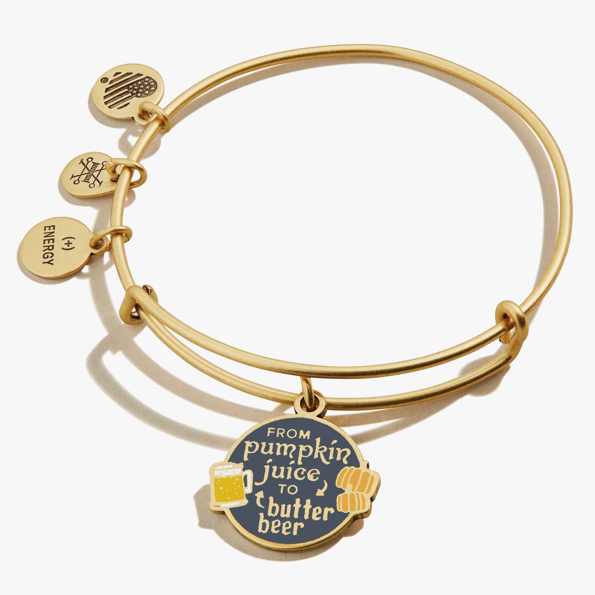 Harry Potter™ 'From Pumpkin Juice To Butter Beer' Charm Bangle - Official Wizarding World Jewelry for Cosplay, Gifts & Collectibles - Perfect for Halloween, Christmas & Harry Potter Fans