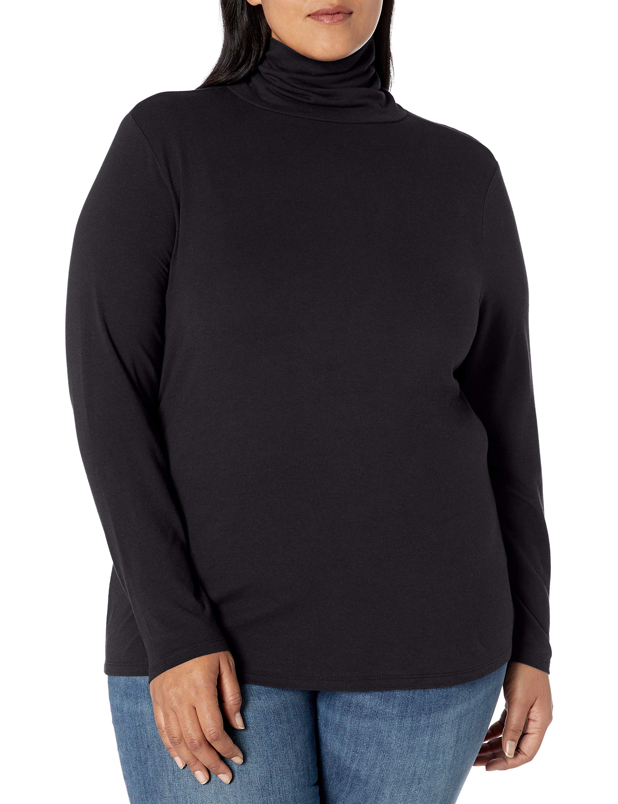 Amazon Essentials Women's Plus Size Long-Sleeve Turtleneck Sweater - Soft Stretch Comfort Fit for Work, Office & Winter Layering