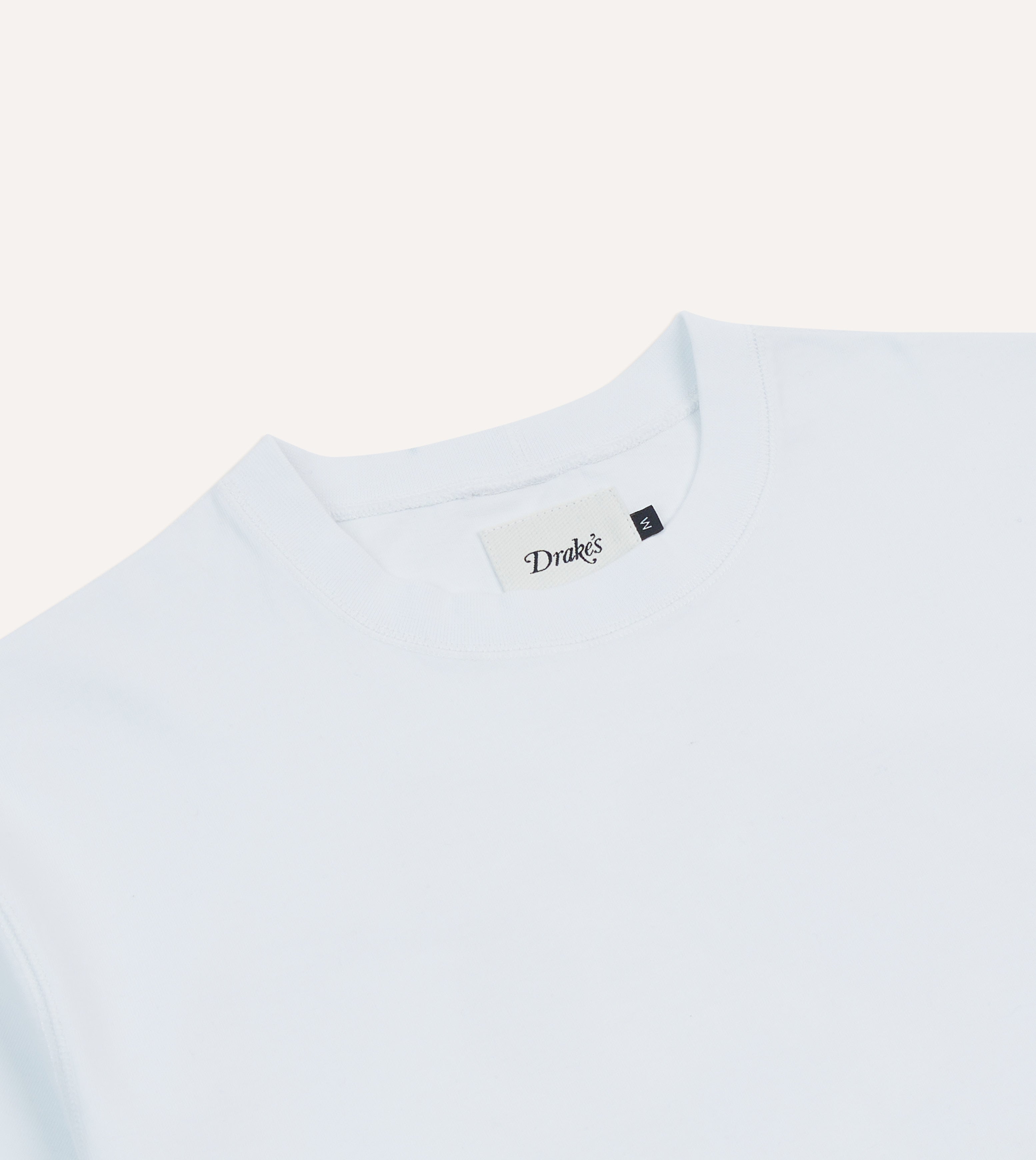 Drake's & New Balance White Graphic T-Shirt for Men - Stylish Casual Tee with Cool Print - Perfect for Streetwear, Gym, and Everyday Outfits