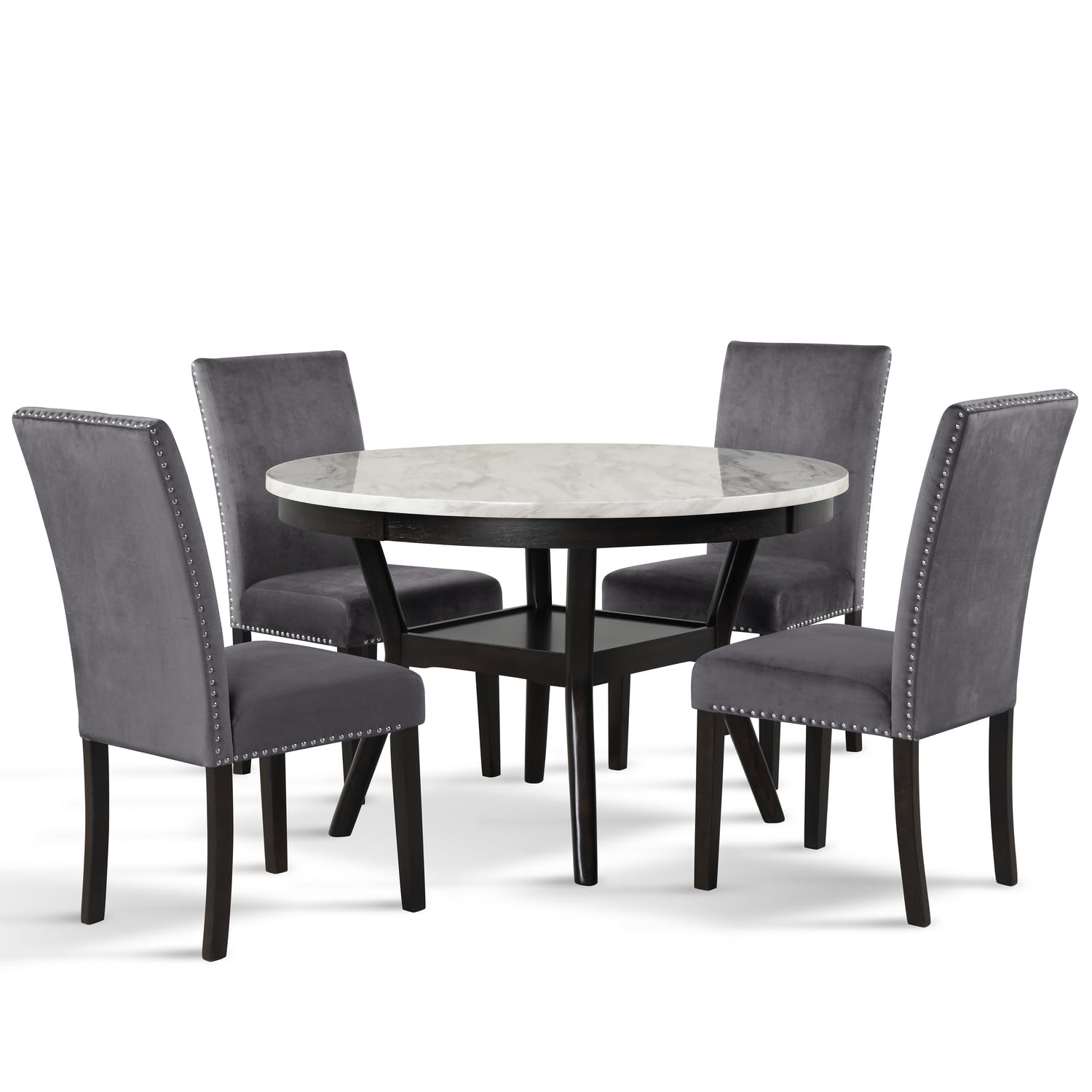 Celeste 5-Piece Round Dining Set - 47